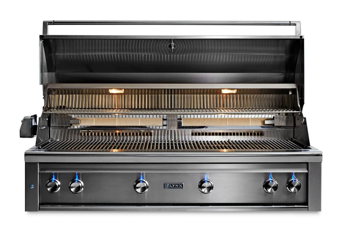 Lynx 54” Professional built-in grill with 1 trident infrared burner and 3 ceramic burners and rotisserie (L54TR) – view 2