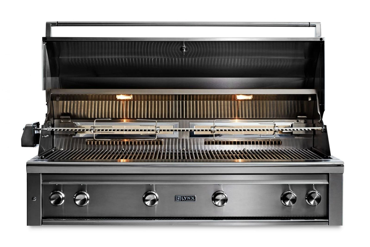 Lynx 54” Professional built-in grill with 1 trident infrared burner and 3 ceramic burners and rotisserie (L54TR) – view 3