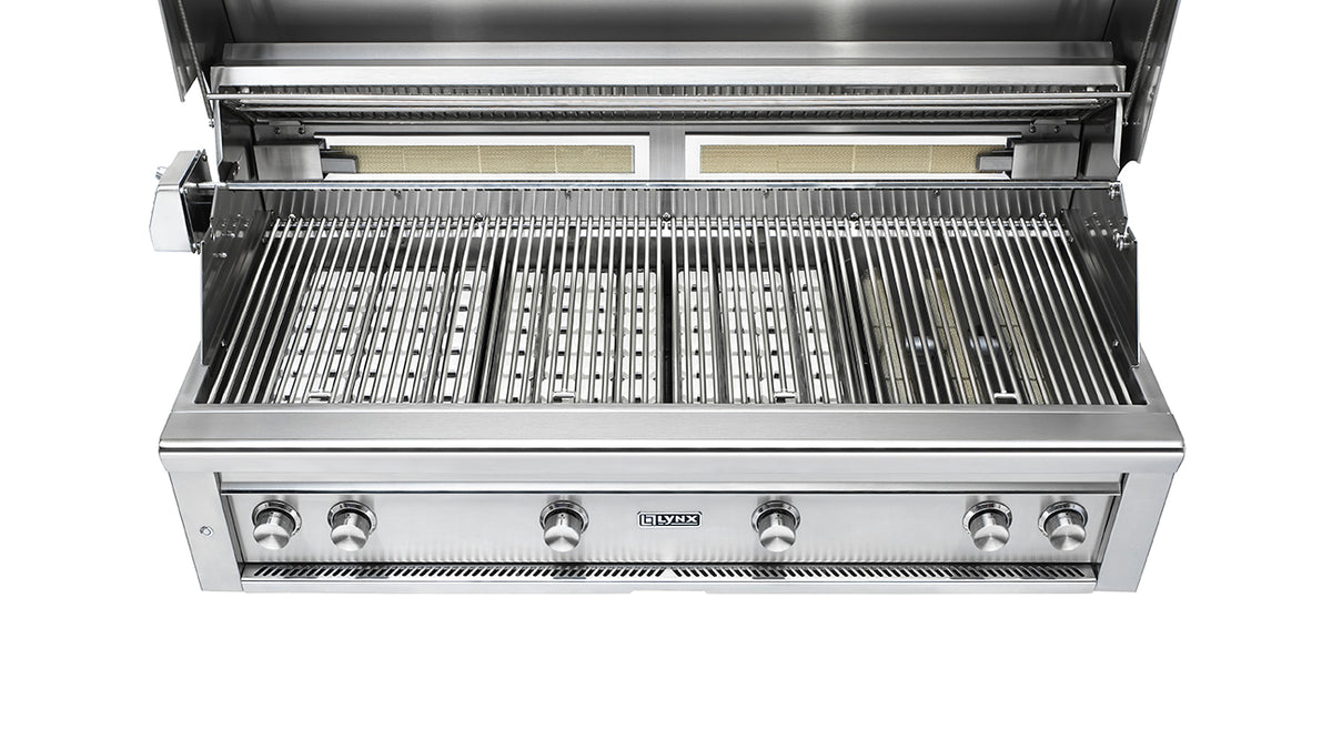 Lynx 54” Professional Freestanding grill with 1 trident infrared burner and 3 ceramic burners and rotisserie (L54TRF) – view 4