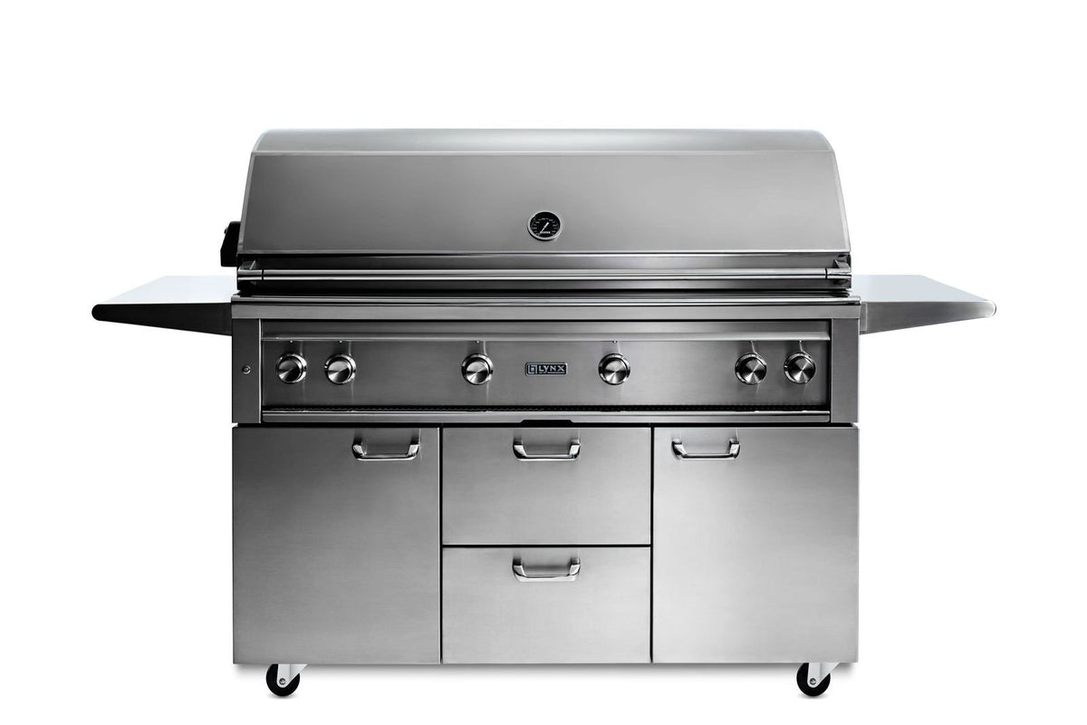 Lynx 54” Professional Freestanding grill with 1 trident infrared burner and 3 ceramic burners and rotisserie (L54TRF) – view 8