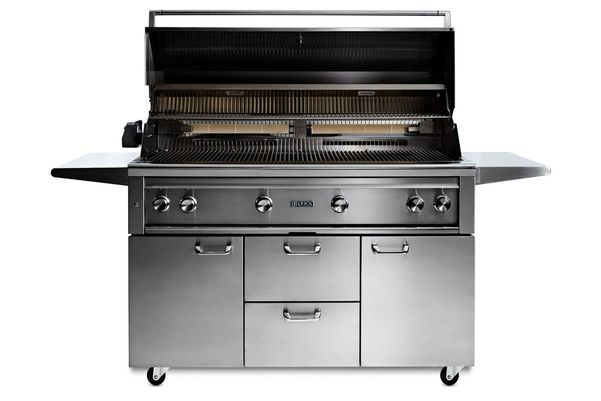 Lynx 54” Professional Freestanding grill with 1 trident infrared burner and 3 ceramic burners and rotisserie (L54TRF) – view 6