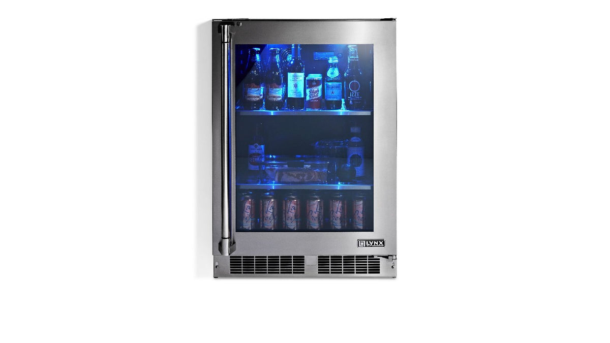 Lynx 24" Outdoor Refrigerator with Glass Door (LN24REFG) – view 4