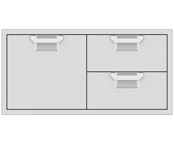 Aspire Double Drawer And Storage Door
