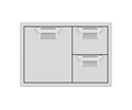 Aspire Double Drawer And Storage Door