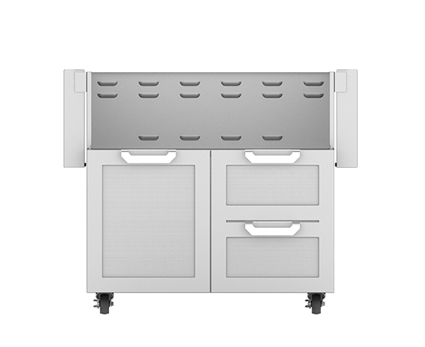 Hestan Double Drawer And Door Cart, 3