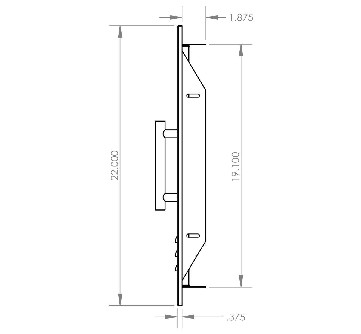 Summerset 18" X 22" Vented Vertical Access Door With Hidden Hinge - Right Side Opening – view 4