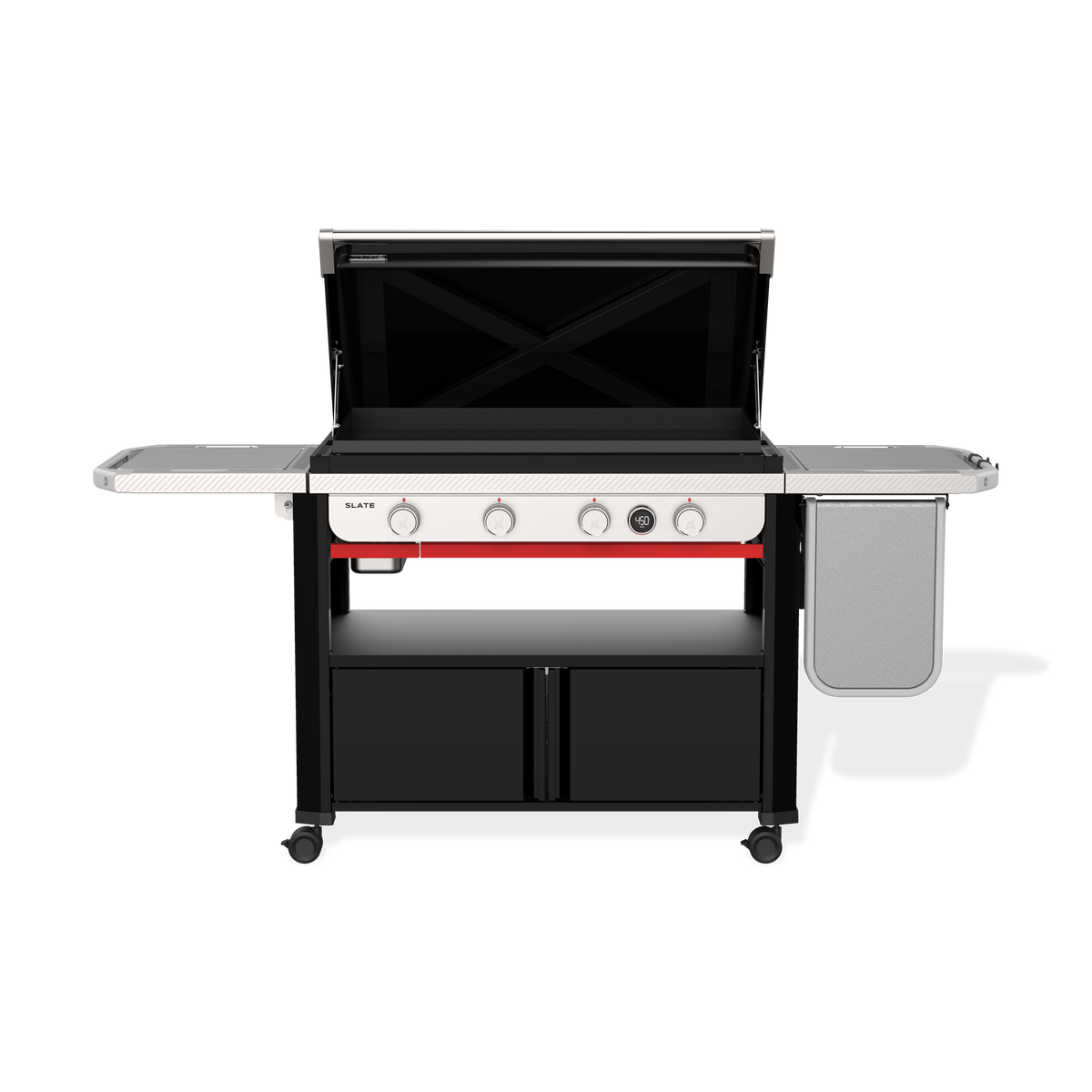 Weber Slate 36" Rust-Resistant Griddle with Flip-Up Side Table (Liquid Propane) – view 8