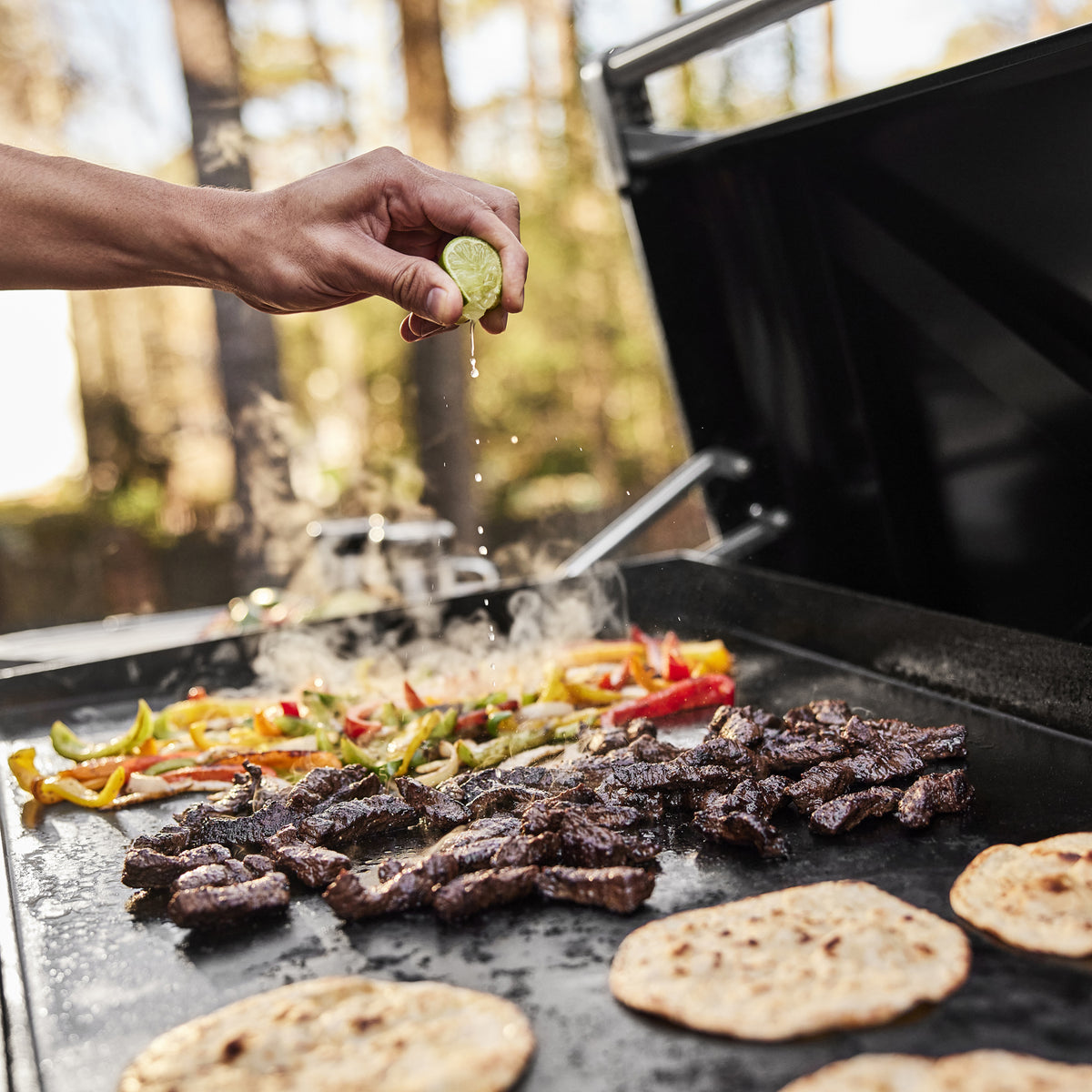 Weber Slate 36" Rust-Resistant Griddle with Flip-Up Side Table (Liquid Propane) – view 6