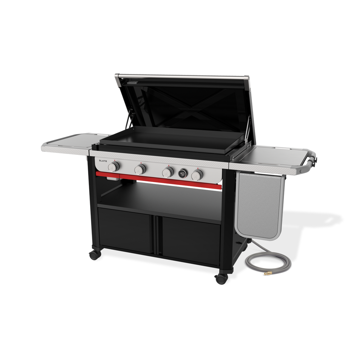Weber Slate 36" Rust-Resistant Griddle with Flip-Up Side Table (Natural Gas) – view 12