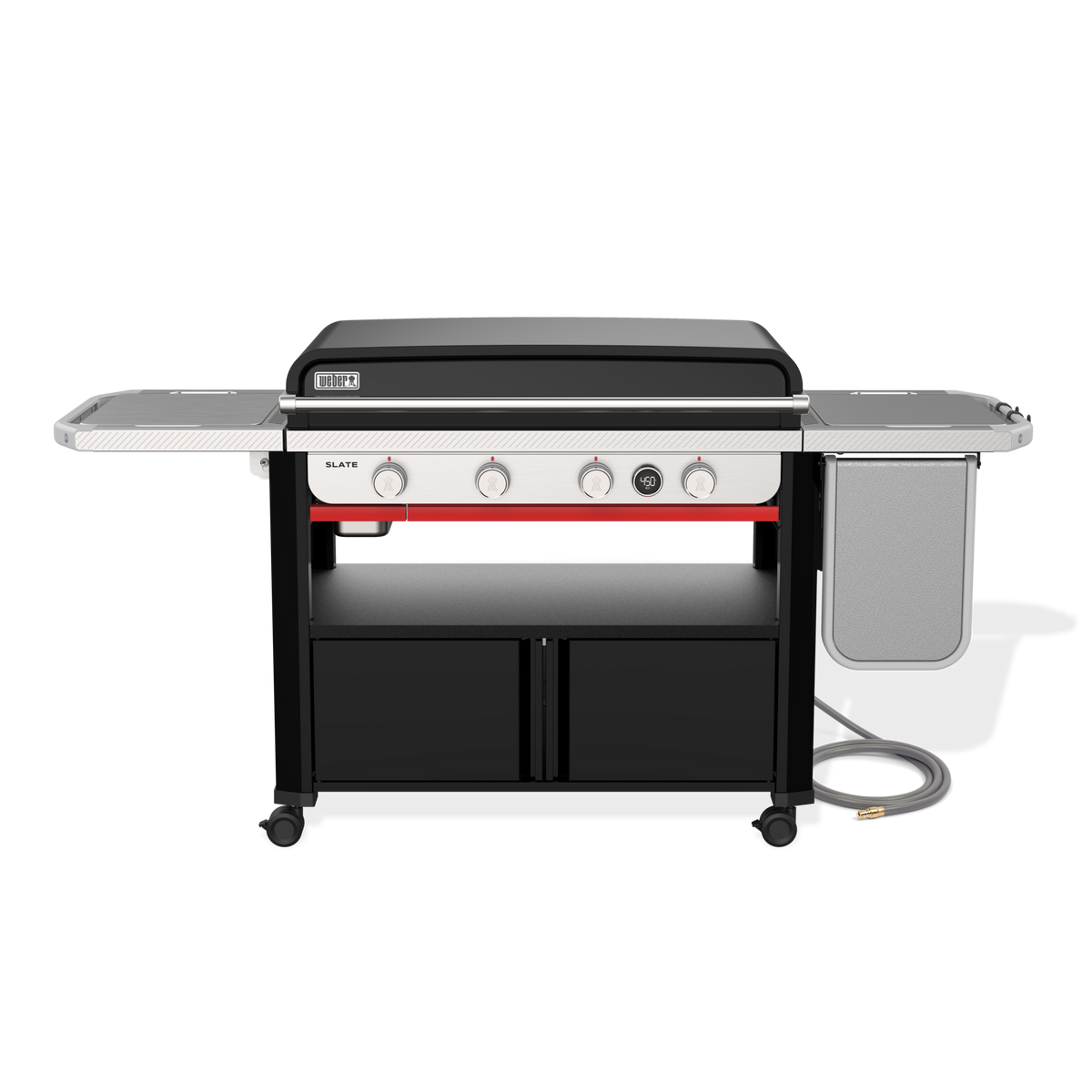 Weber Slate 36" Rust-Resistant Griddle with Flip-Up Side Table (Natural Gas)