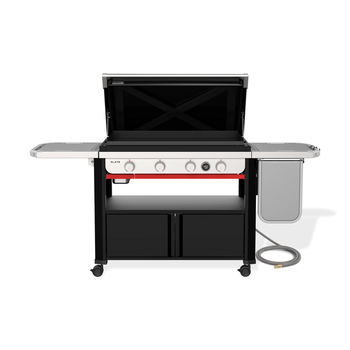 Weber Slate 36" Rust-Resistant Griddle with Flip-Up Side Table (Natural Gas) – view 9