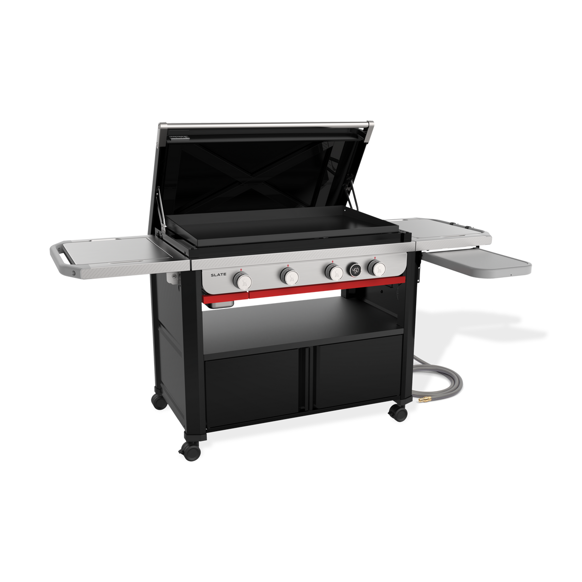 Weber Slate 36" Rust-Resistant Griddle with Flip-Up Side Table (Natural Gas) – view 14