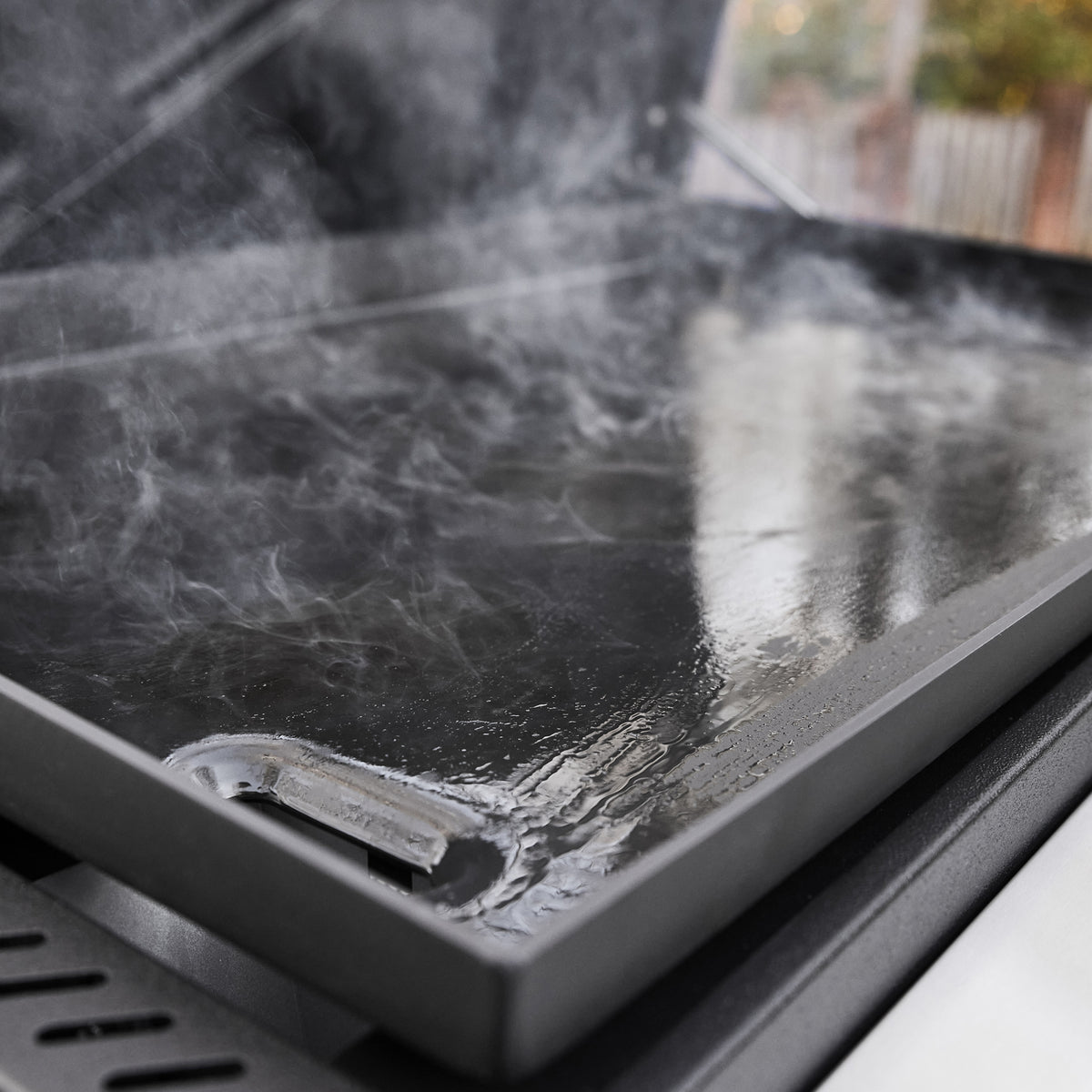 Weber Slate 36" Rust-Resistant Griddle with Flip-Up Side Table (Natural Gas) – view 4