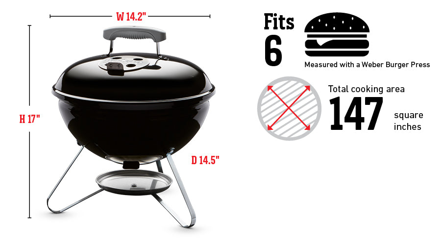 Weber Smokey Joe 14" Charcoal Grill (1501699) – view 11