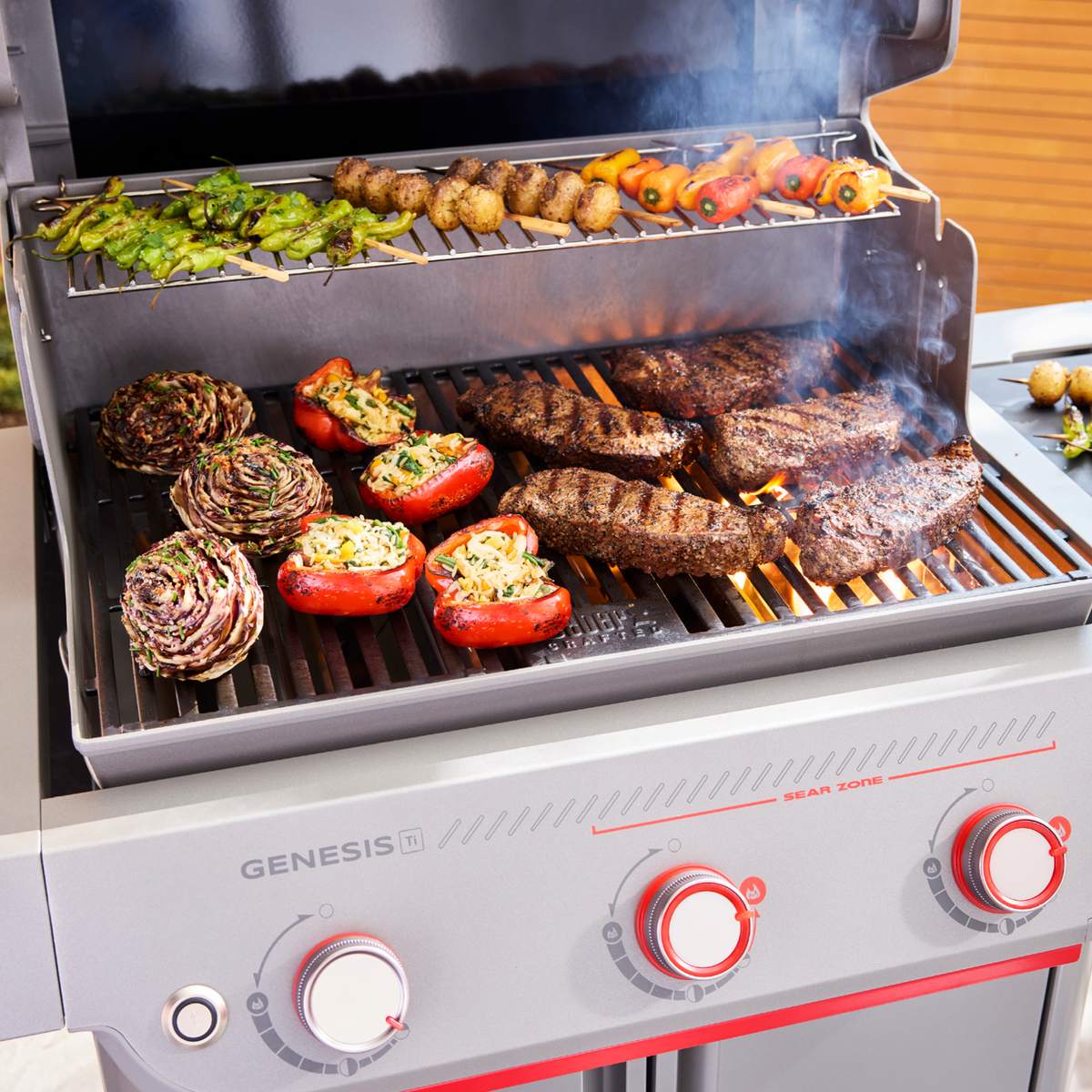Weber Genesis E-325W Gas Grill Titanium Edition (Liquid Propane) – view 5
