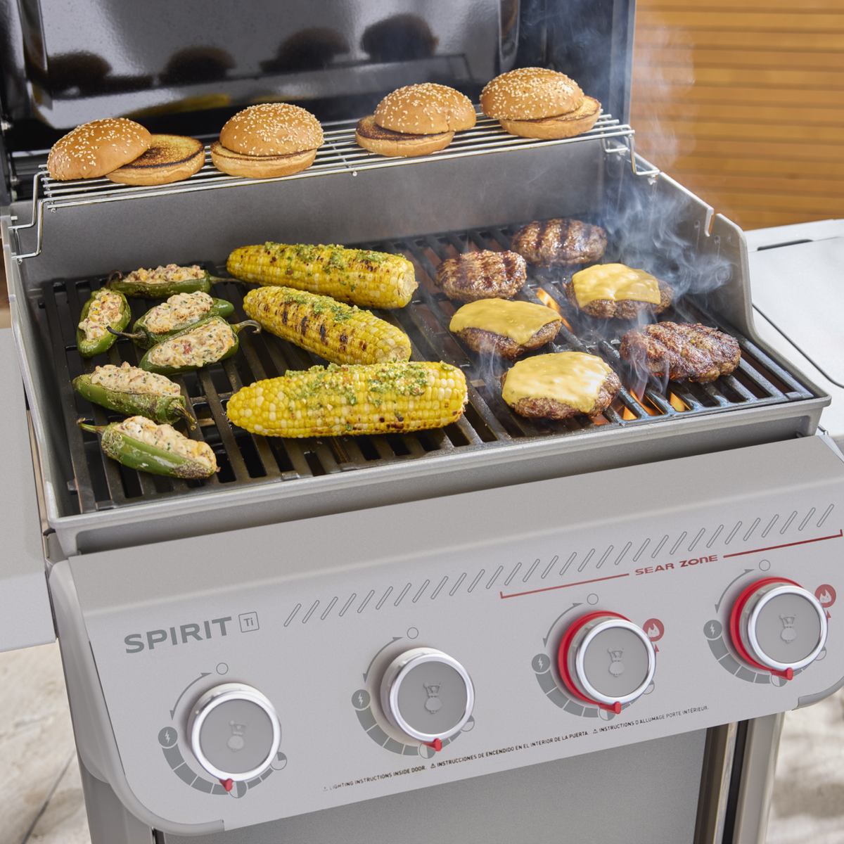 Weber Spirit E-425C Gas Grill Titanium Edition (Liquid Propane) – view 5