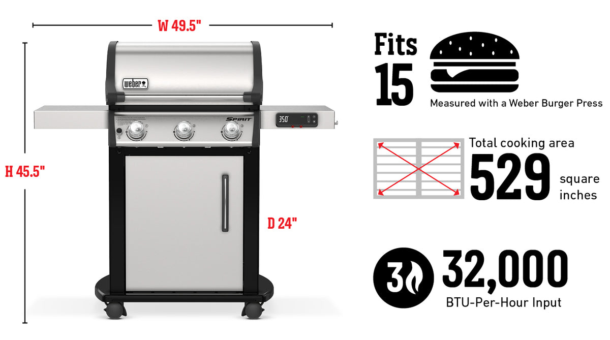 Weber Spirit SX-315 Smart Grill (Natural Gas) – view 11