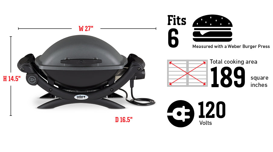 Weber Q 1400 Electric Grill – view 7