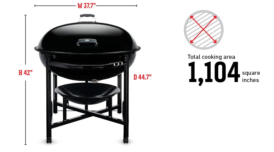 Weber Ranch Kettle Charcoal Grill 37" – view 7