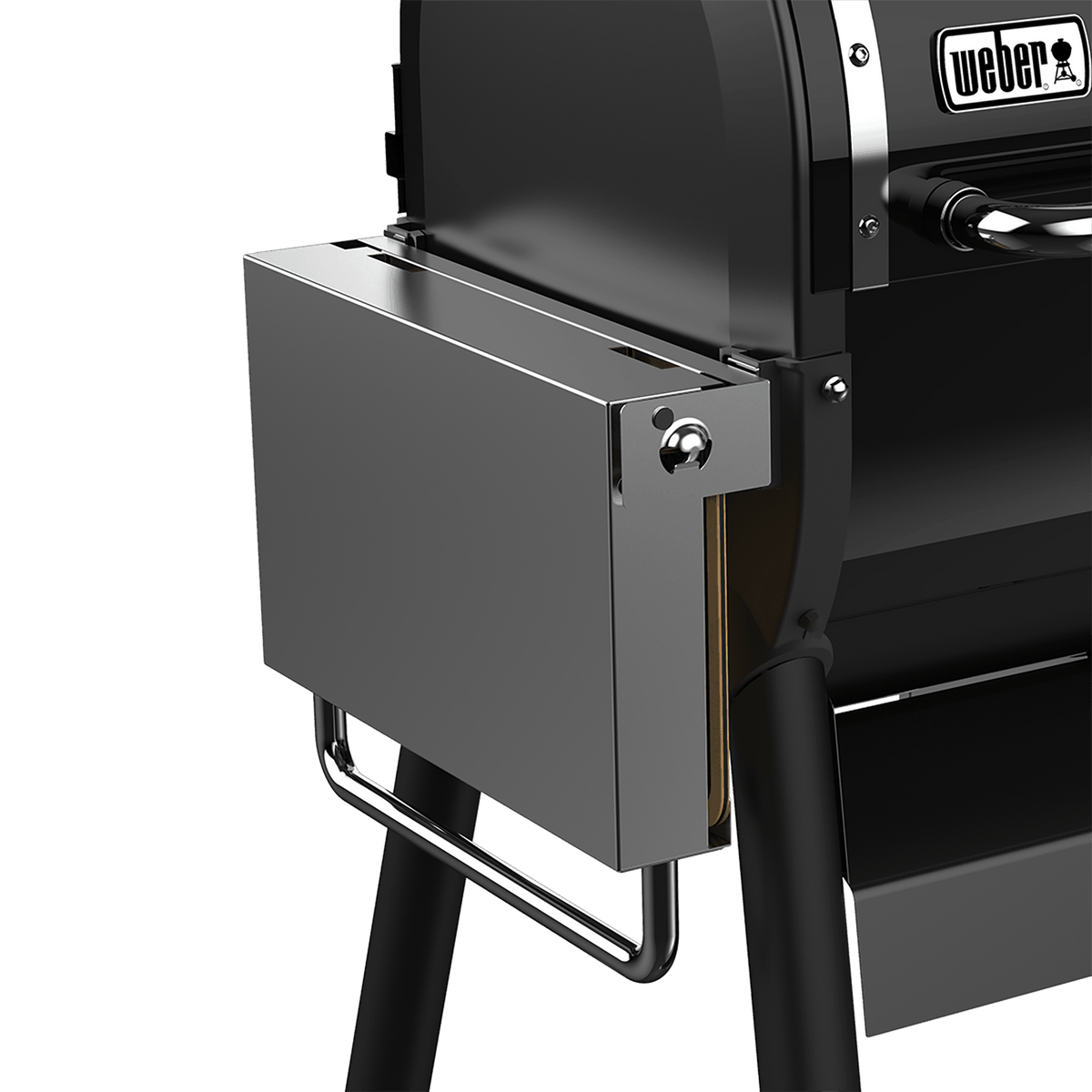 Weber Stainless Steel Folding Side Table - SmokeFire Wood Pellet Grills – view 2