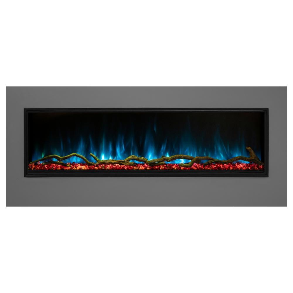 Modern Flames Landscape Pro Slim 80 Inch Built-In Electric Fireplace Recessed Linear Firebox