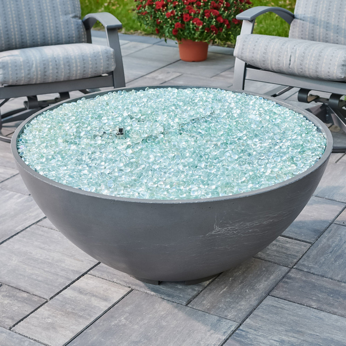 The Outdoor GreatRoom Cove Edge Round Gas Fire Pit Bowl 42" - view 10