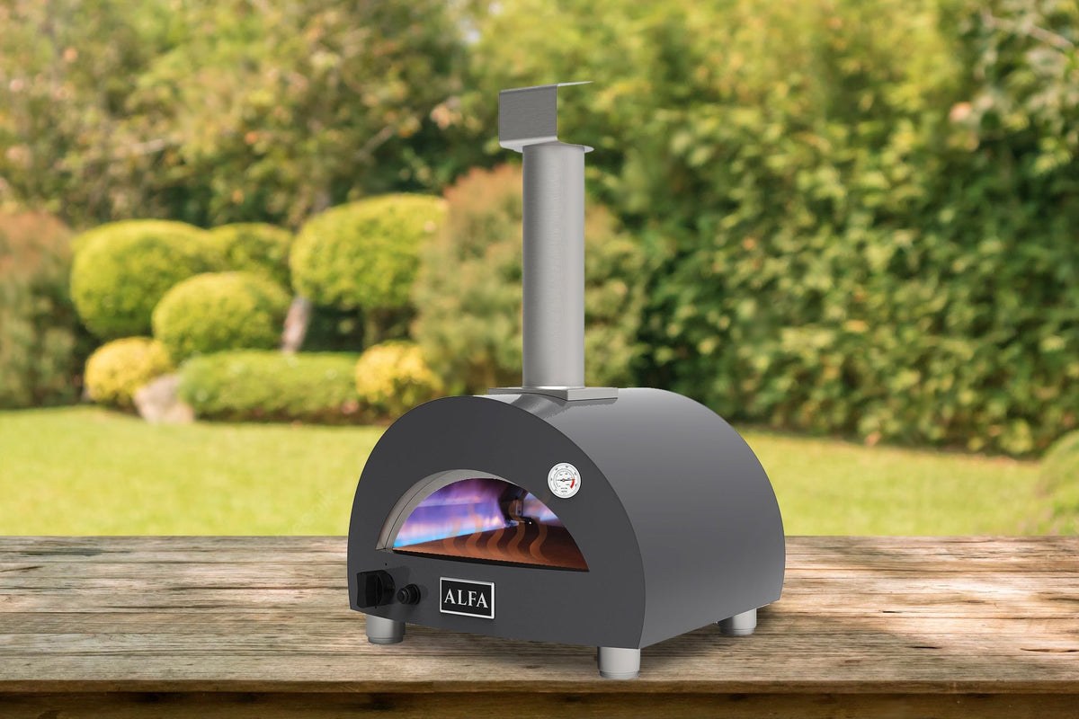 Alfa Moderno Portable Propane Gas Fired Pizza Oven - Grey - view 8
