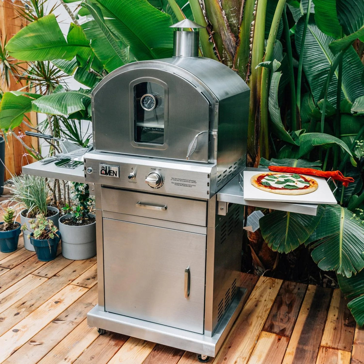 Summerset Freestanding Gas Outdoor Pizza Oven on Cart - SS-OVFS - view 11