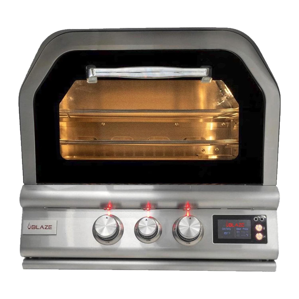 Blaze 26-Inch Countertop Built-In Gas Outdoor Pizza Oven W/ Rotisserie - BLZ-26-PZOVN