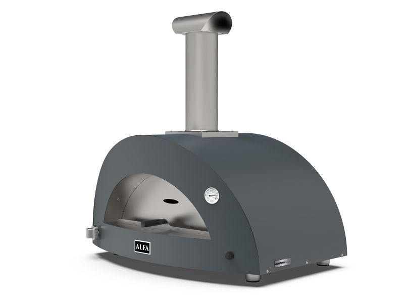 Alfa Moderno 3 Pizze 43-Inch Gas Pizza Oven - Anthracite Grey - view 2