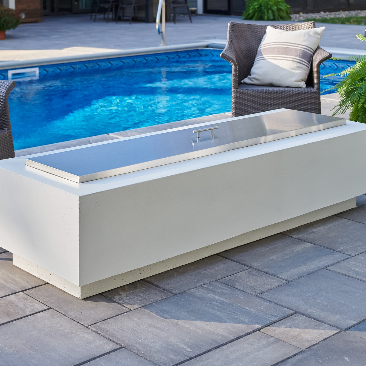 The Outdoor GreatRoom Cove Linear Gas Fire Pit Table 72" - view 9