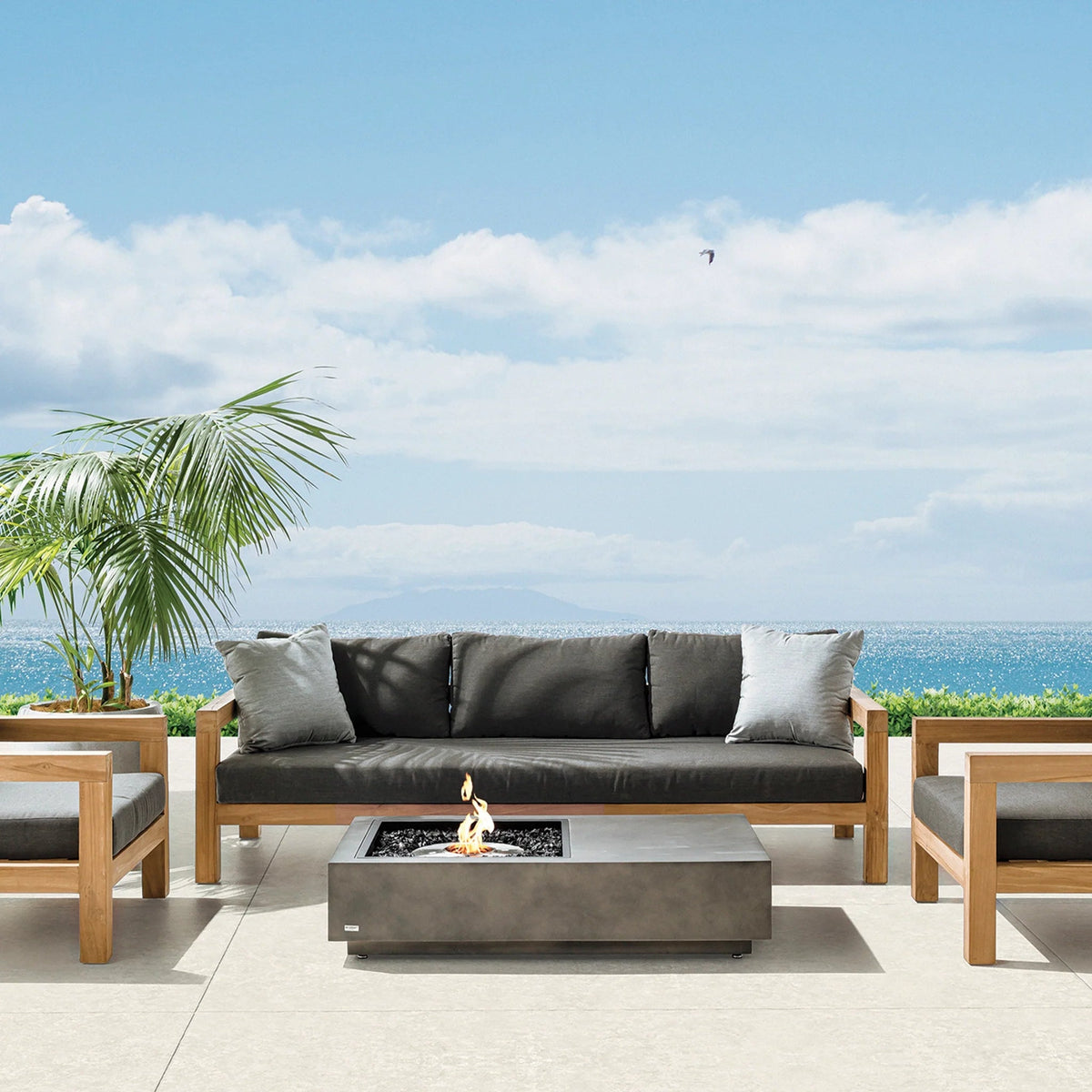EcoSmart Fire Manhattan 50 Fire Pit Table - view 4