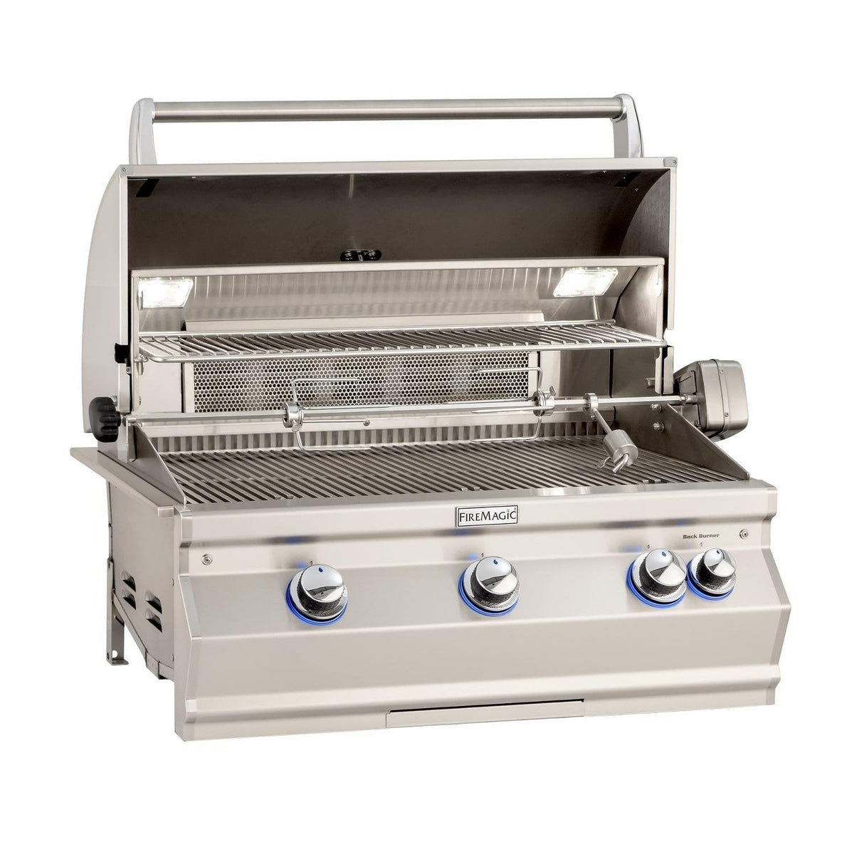 Fire Magic Aurora A660I 30-Inch Built-In Natural Gas Grill With Rotisserie And Analog Thermometer - A660I-8EAN - view 2