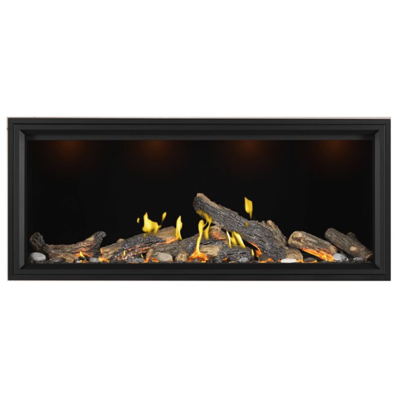 Napoleon Tall Vector with Luminous Logs 62" Direct Vent Linear Gas Fireplace | TLV62LN - view 12