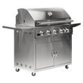 Broilmaster B-Series 40-Inch 5-Burner Fully Loaded Freestanding Propane Grill On Cart