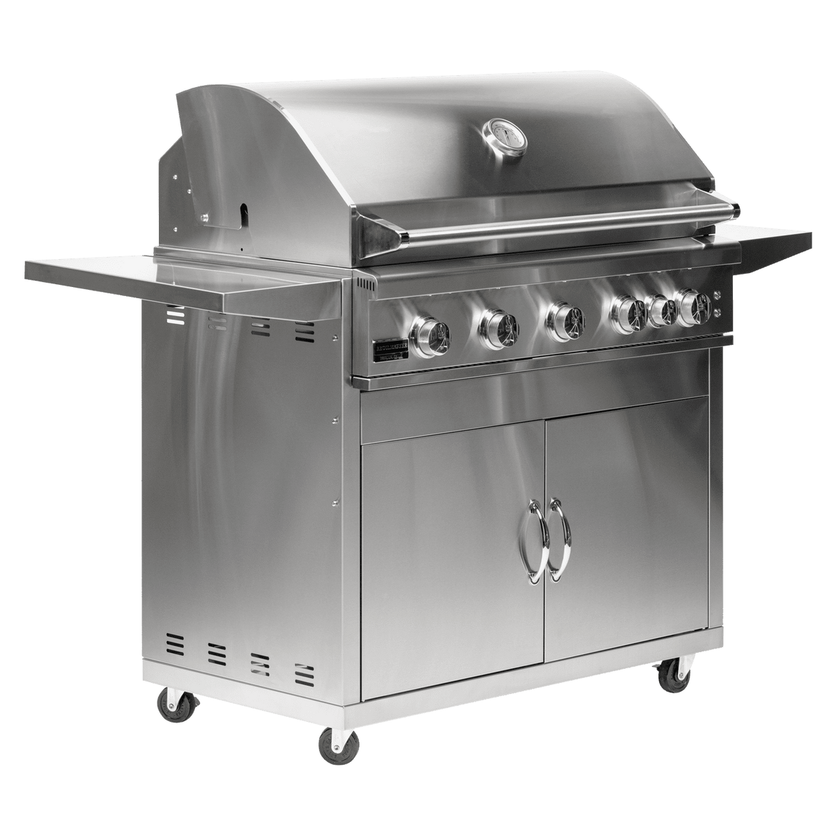 Broilmaster B-Series 40-Inch 5-Burner Fully Loaded Freestanding Propane Grill On Cart