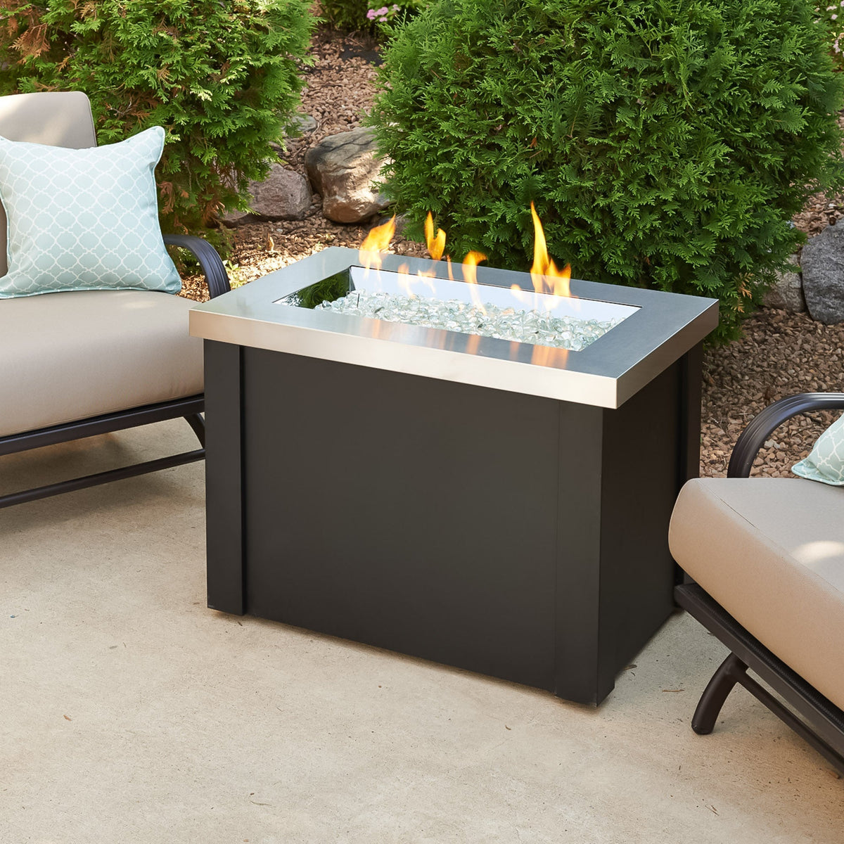 The Outdoor GreatRoom Providence Rectangular Gas Fire Pit Table - view 6