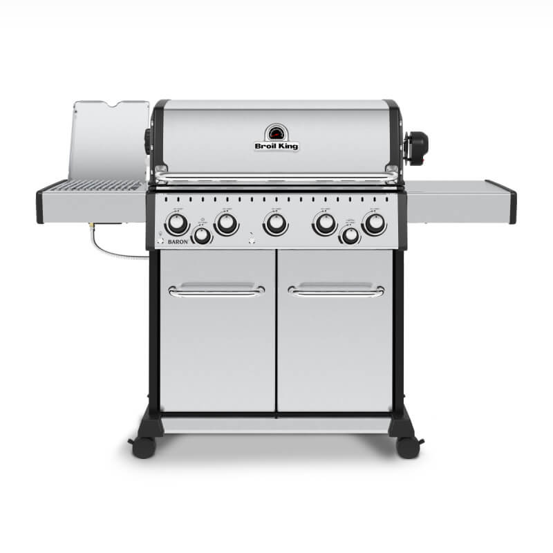 Broil King Baron S 590 PRO IR 5-Burner Gas Grill With Rotisserie & Infrared Side Burner - view 2