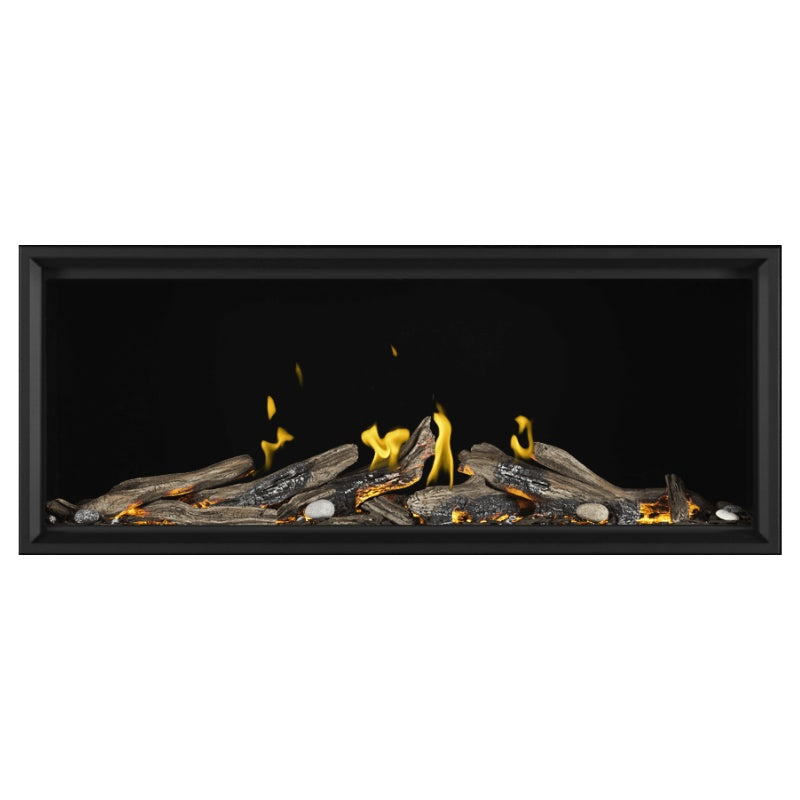 Napoleon Tall Vector with Luminous Logs 62" Direct Vent Linear Gas Fireplace | TLV62LN - view 6