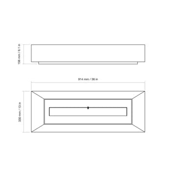 EcoSmart Fire Grate 36 Fireplace - view 4