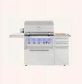 American Made Grills Ovation 36-Inch Freestanding Hybrid Propane Grill with Cart - OVAFS36-LP