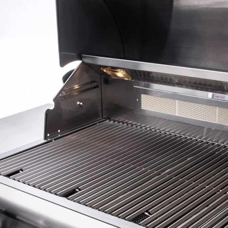 Blaze Premium LTE+ Marine Grade 32 Inch 4-Burner Gas Built In Grill w/ Rear Infrared Burner w/ Lift-Assist Hood