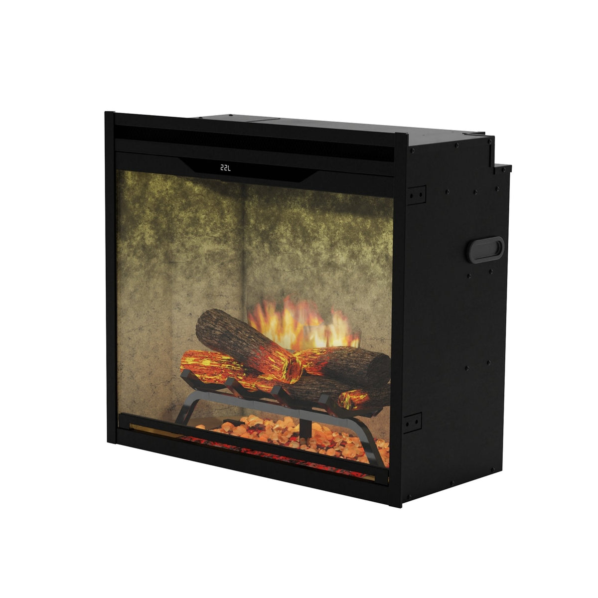 Dimplex Revillusion 24in Electric Fireplace Insert - Weathered Concrete - REV24-WC - view 3