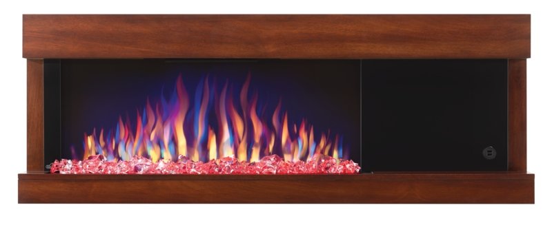 Napoleon Stylus Cara Elite Wall-Mount Electric Fireplace with White Surround Mantel - view 12