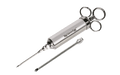 Big Green Egg Professional Grade Flavor Injector, Stainless, Double Hole Design