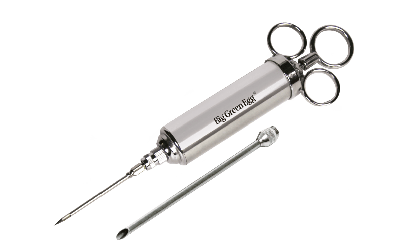 Big Green Egg Professional Grade Flavor Injector, Stainless, Double Hole Design