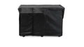 Lynx Carbon Vinyl Cover (CCAGSERVE) for Asado Cooktop (L30AG) installed on Mobile Cart (LMKC54)