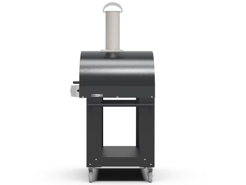 Alfa Classico 4 Pizze 43-Inch Gas Pizza Oven on Wrinkle Black Oven Base - Ardesia Grey - view 8