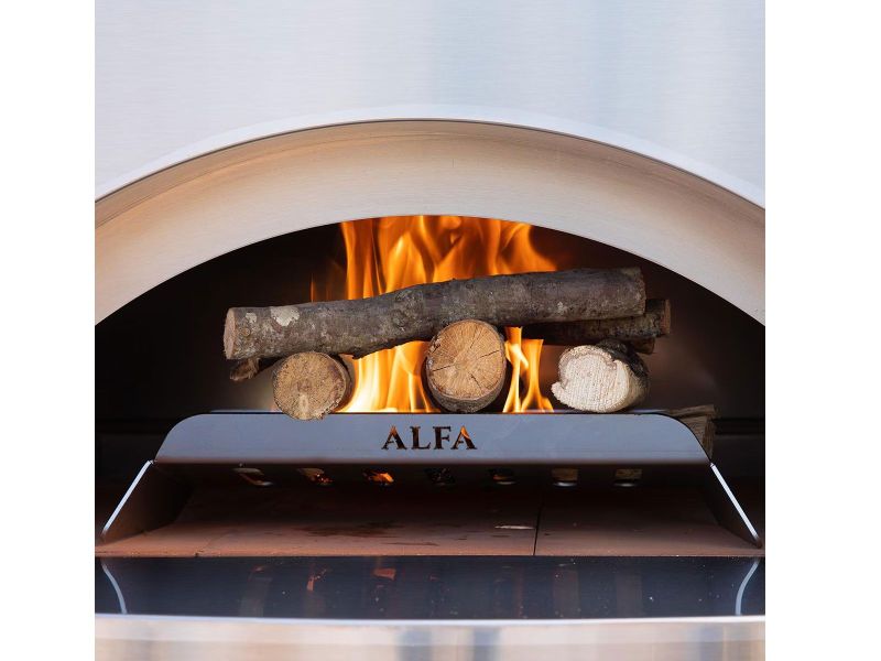 Alfa Stone L & Futuro 4 Pizze Wood Burning Hybrid Kit - view 2