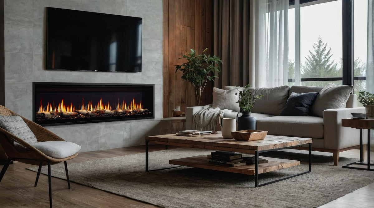SimpliFire Allusion Edge 78" Linear Electric Fireplace (SF-ALLE78)
